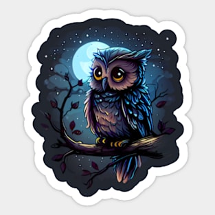 night owl Sticker